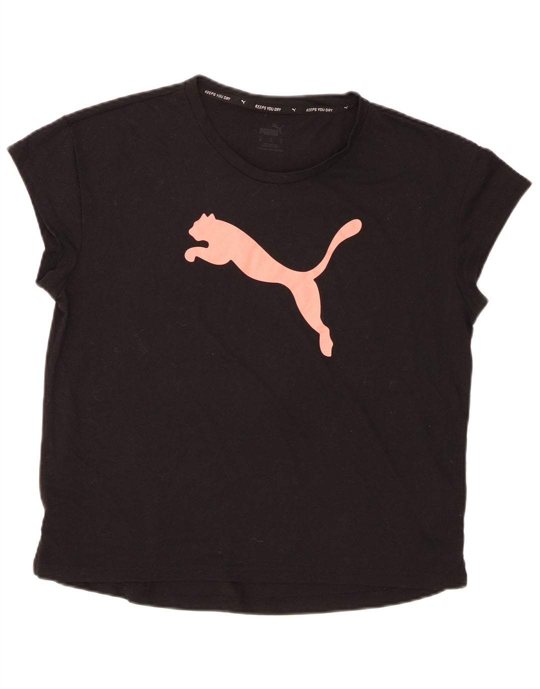 Tricou grafic Puma pentru femei Top UK 14 Medium Black Poliester