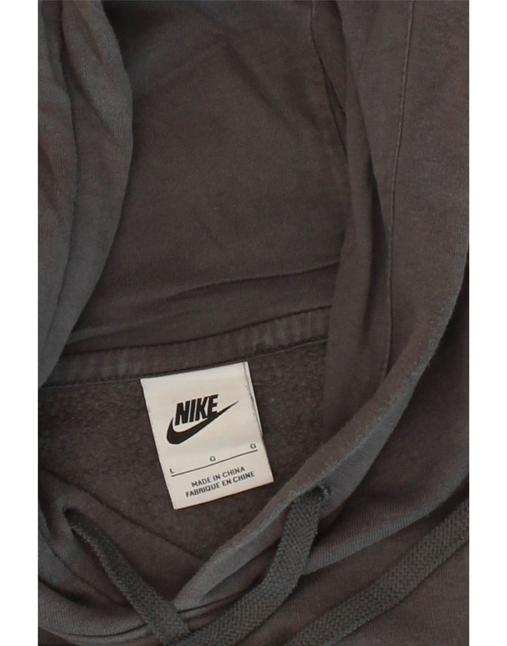 NIKE Mens Graphic Hoodie Jumper Medium Grey Cotton Vintage Nike and Second-Hand Nike from Messina Hembry 