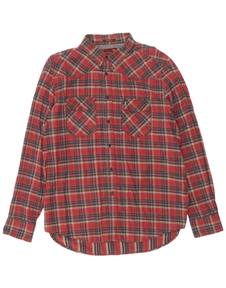 Cămașă de flanel pentru bărbați Marlboro Classics, 3XL, roșu