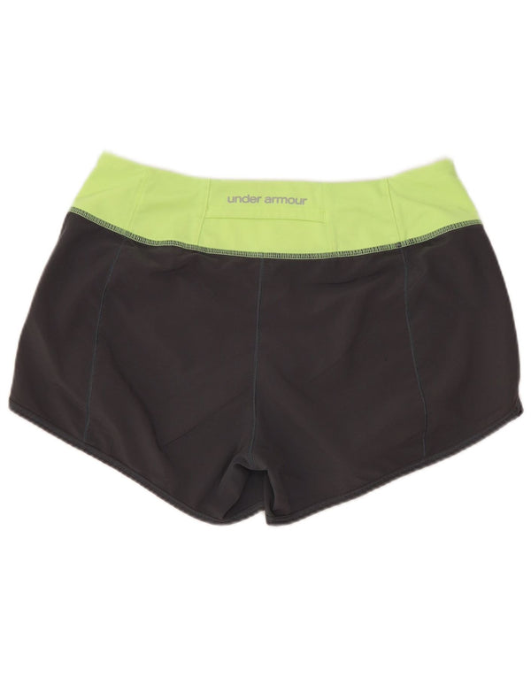 Pantaloni scurti de sport Under Armour pentru femei Heat Gear UK 10 Small, gri Colorblock