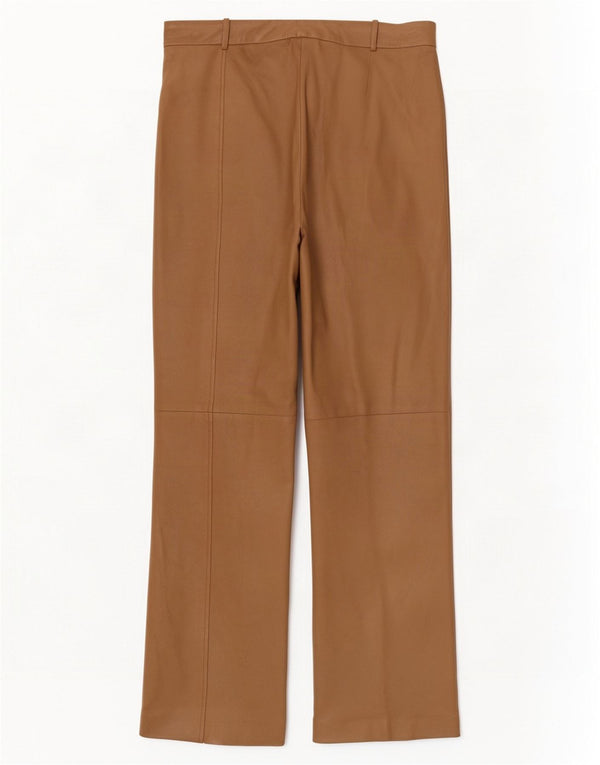 Pantaloni de piele bootcut Conbipel pentru femei IT 46 Large W34 L32 Bej