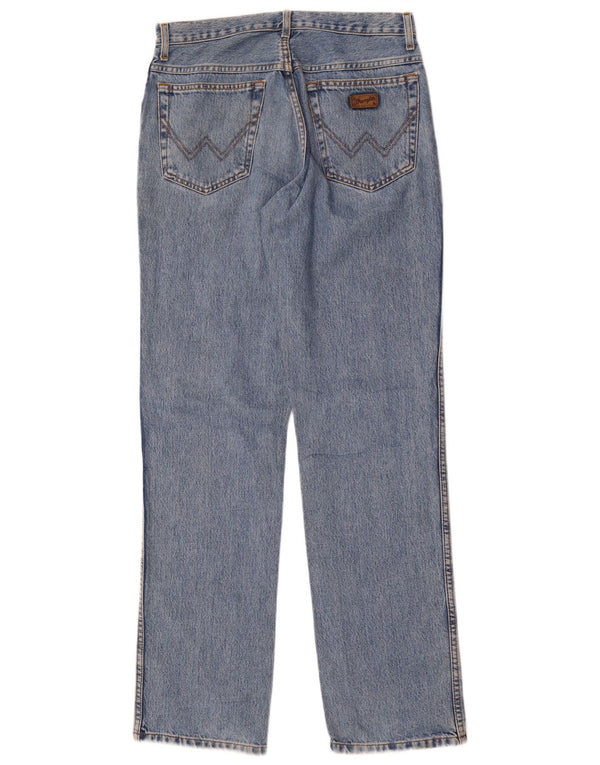 Blugi drepte pentru femei Wrangler Texas cu talie înaltă W32 L34 bumbac albastru