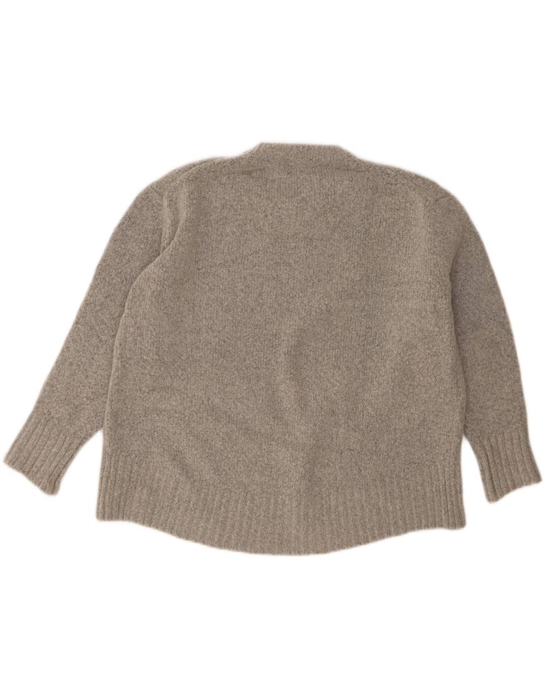 Pulover supradimensionat pentru femei Zara, cu gâtul turn, UK 10, gri mic