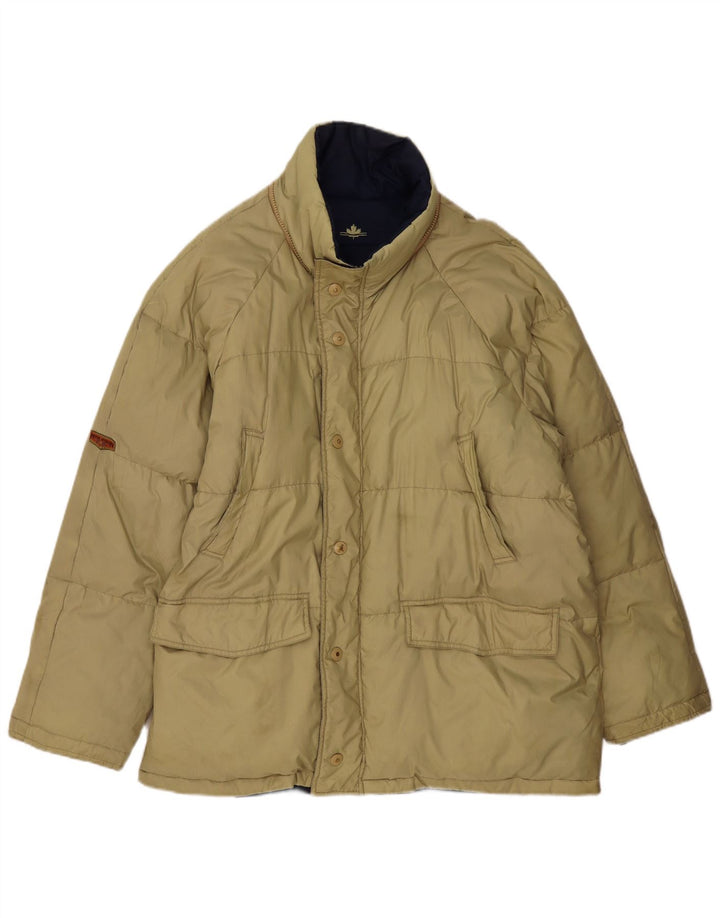 Jachetă căptușită reversibilă pentru bărbați vintage UK 38 Medium Khaki