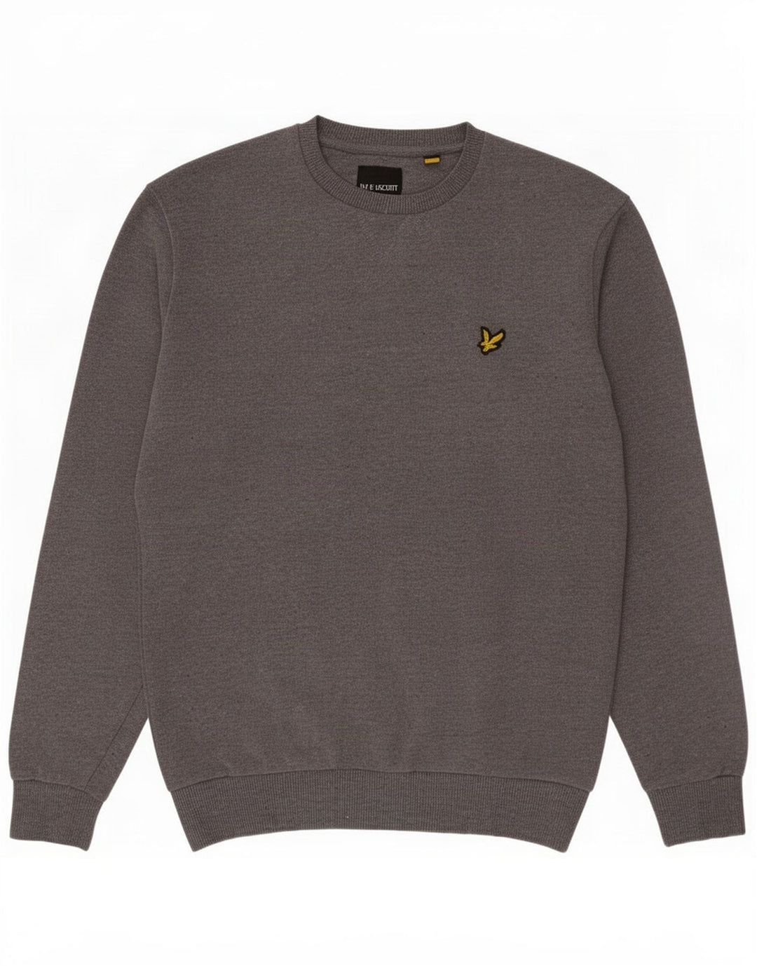Hanorac pentru bărbați Lyle & Scott Pulover din bumbac gri mediu