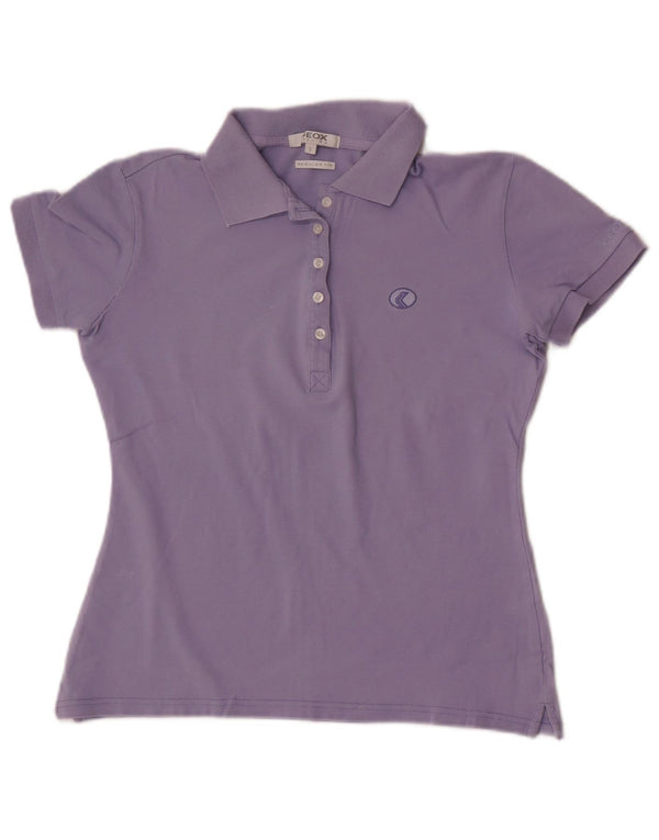 Tricou polo Geox pentru femei, cu croială regulată, UK 10, violet mic