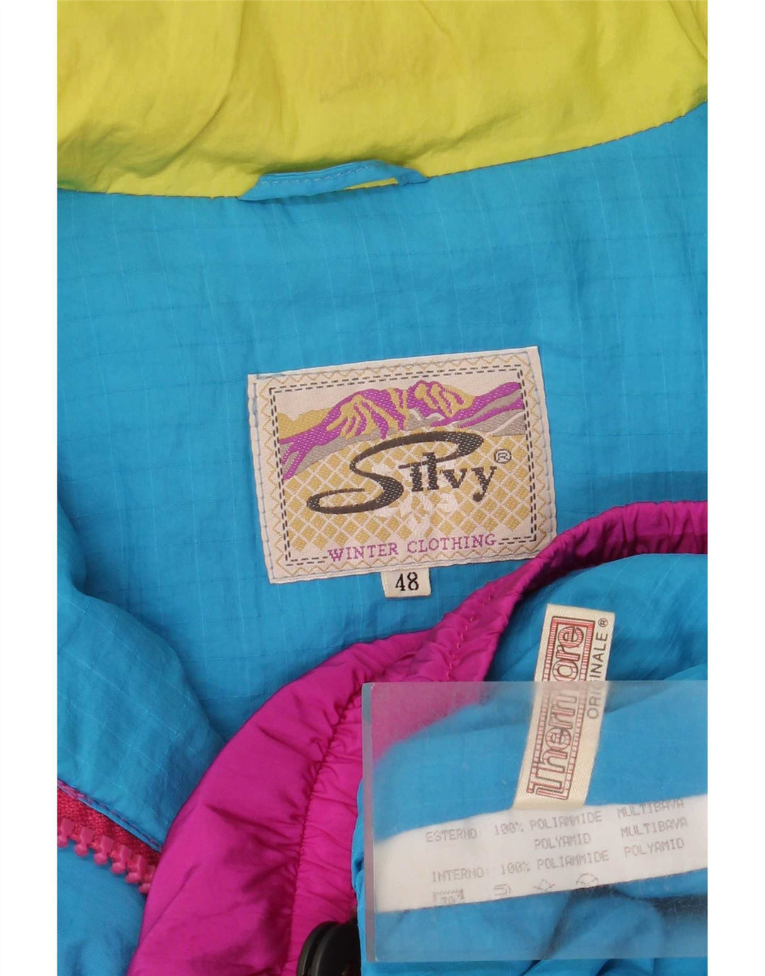 Jachetă de schi Silvy pentru bărbați, cu o formă lejeră, IT 48 Medium, multicoloră