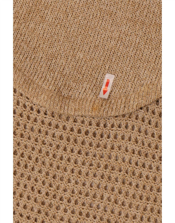 Fusta Maxi tricotată pentru femei Roisin McCarthy Medium W30 Beige Bumbac