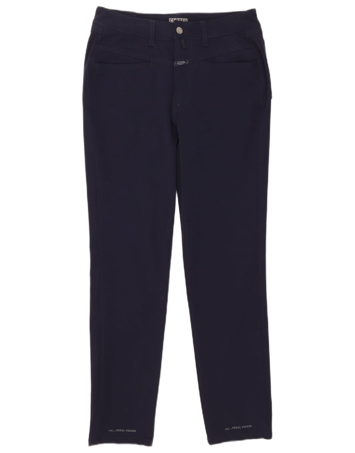 Pantaloni casual slim pentru bărbați închisi L30 L30 poliamidă bleumarin