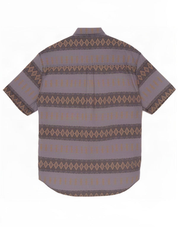 Cămașă cu mânecă scurtă pentru bărbați C & A Mărimea 43/44 XL Bumbac geometric albastru