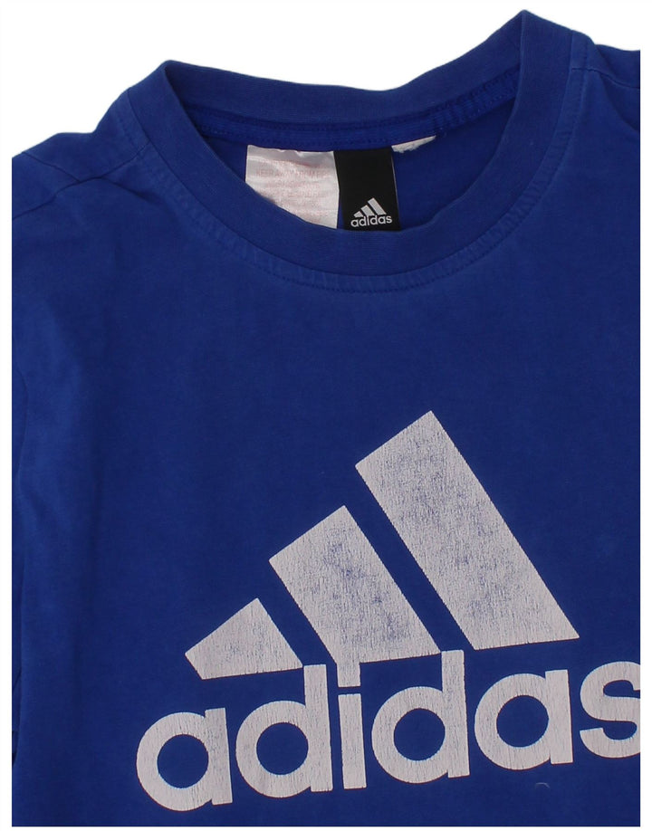 Tricou grafic Adidas pentru băieți Top 10-11 ani albastru