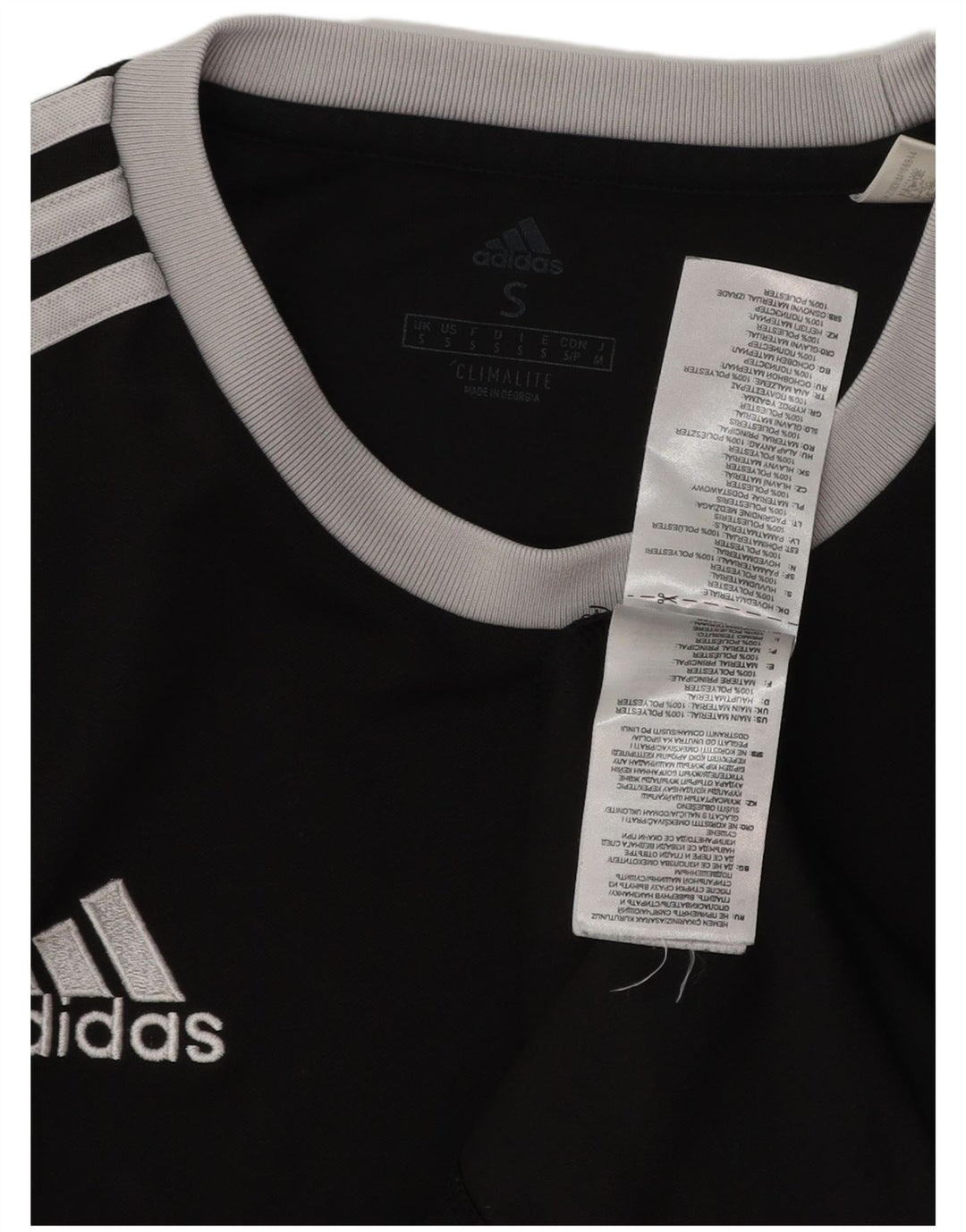 Tricou ADIDAS Climalite pentru bărbați Top mic poliester negru