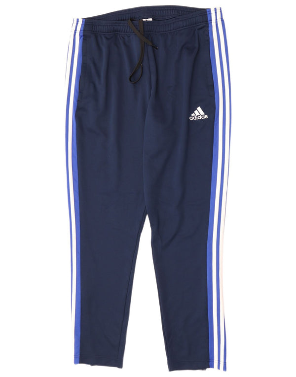Pantaloni de trening Adidas Climalite pentru bărbați XL poliester bleumarin