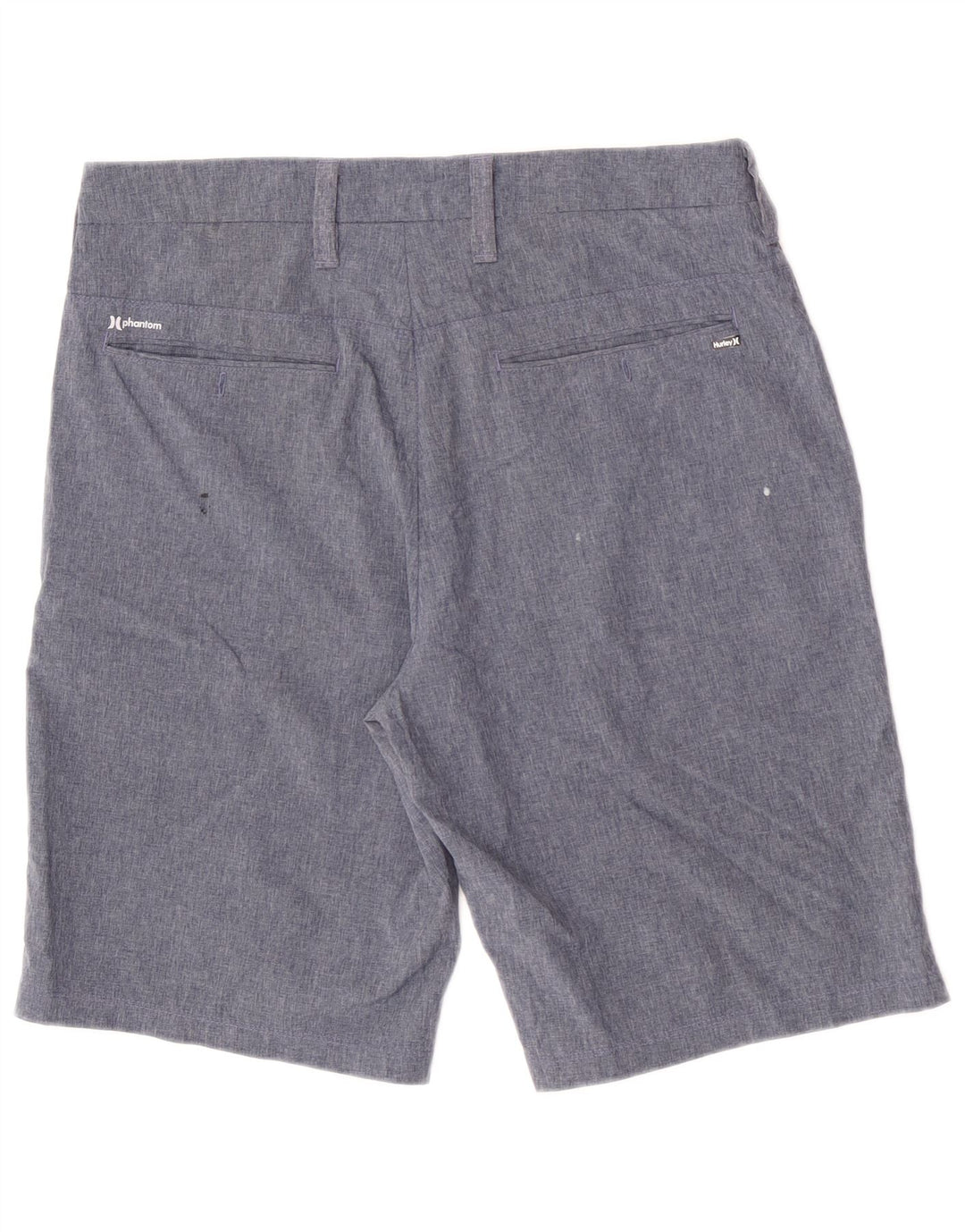 Hurley Mens Regular Chino Shorts Medium W30 Blue Polyester