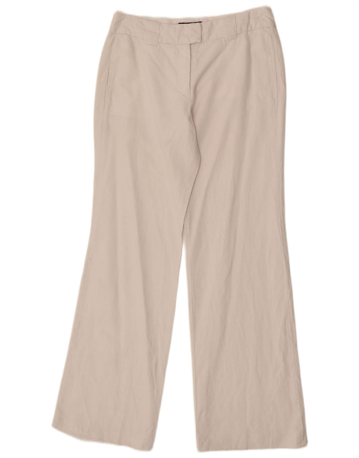 Alberto Aspesi Pantaloni Blu Bootcut Femei IT 40 Small W27 L31 Alb