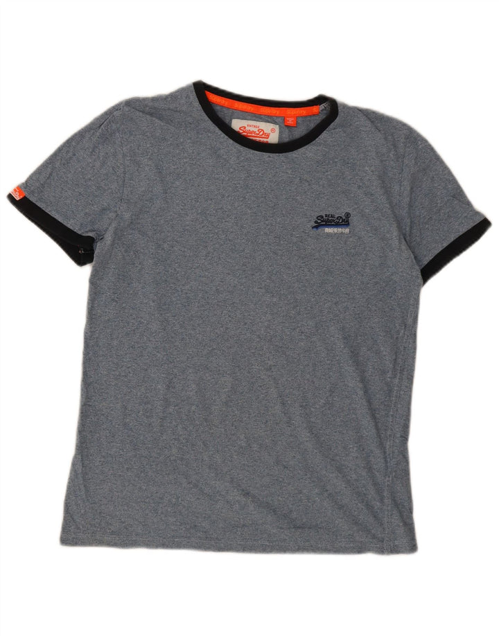 Tricou Superdry pentru bărbați Top Medium Blue Pete Bumbac