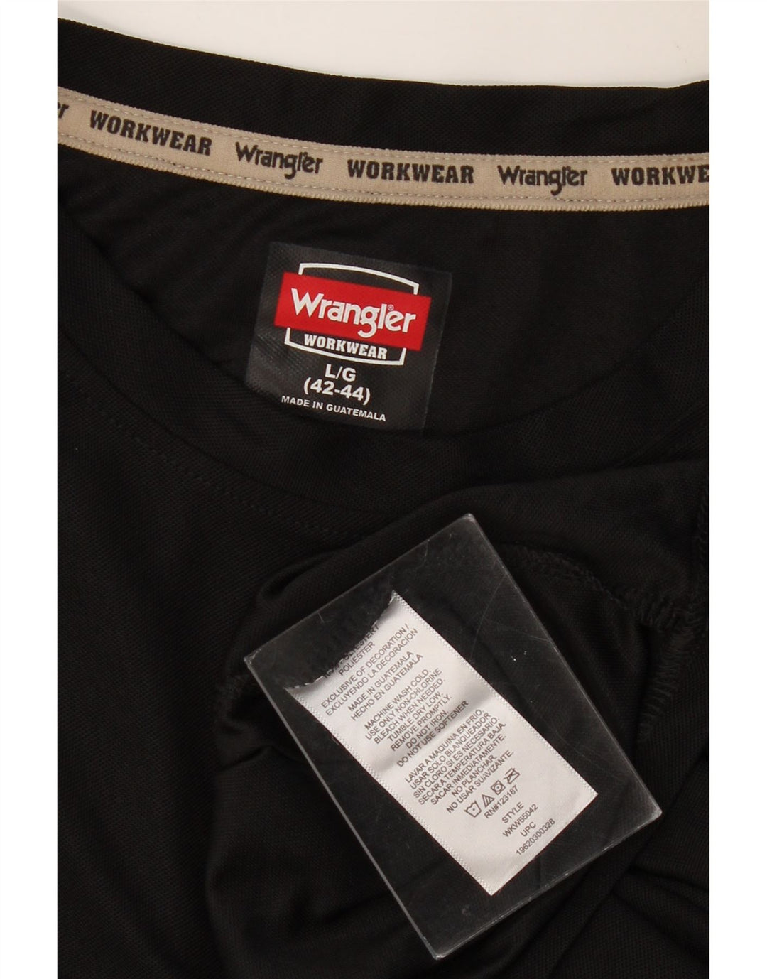 WRANGLER Tricou pentru bărbați Top UK 42/44 Poliester negru mare