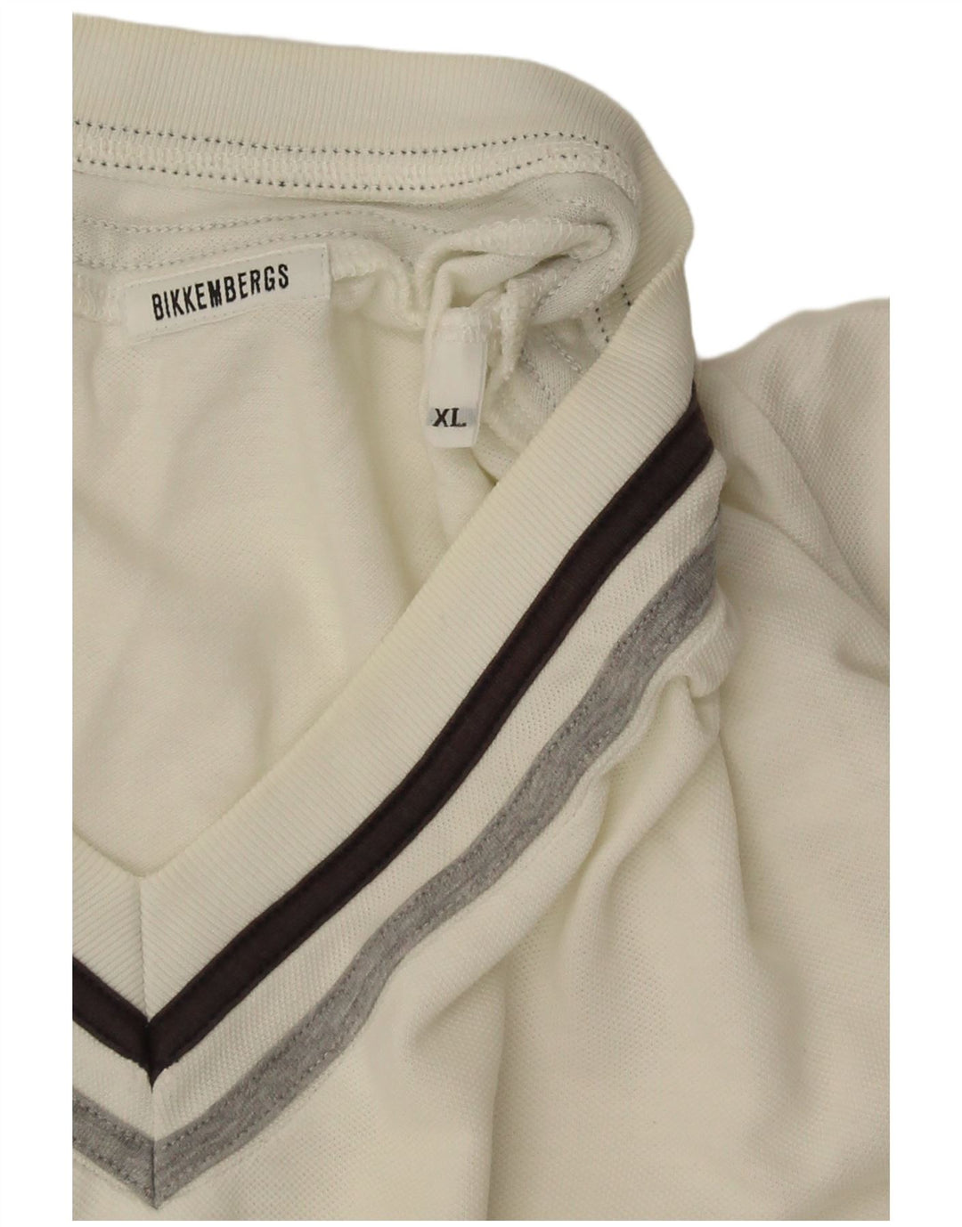 Tricou pentru bărbați Bikkembergs Top XL cu dungi albe