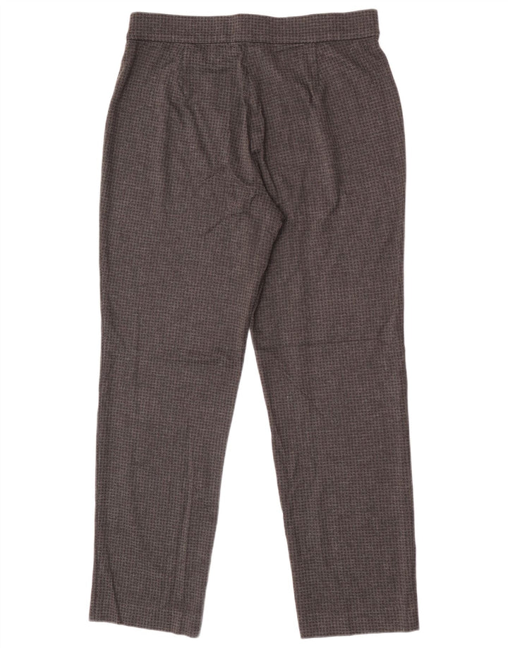 Pantaloni pentru femei Marks & Spencer UK 14 Large W32 L28 Gri Houndstooth