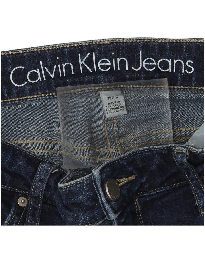 Blugi drepti pentru femei Calvin Klein W30 L32 bleumarin