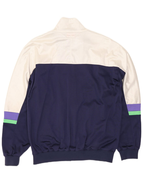 Jachetă de top pentru trening grafic Asics pentru bărbați, IT 56 XL, albastru bleumarin, color block