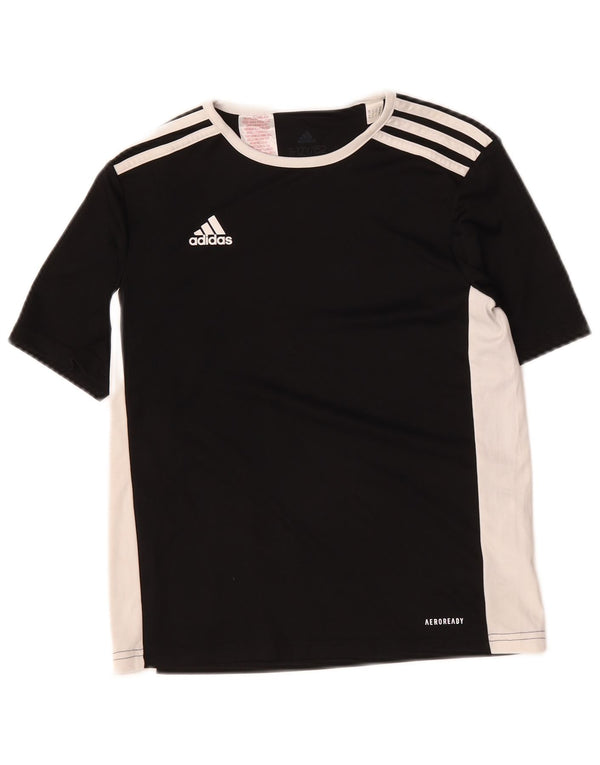 Tricou Adidas Aeroready pentru baieti Top 11-12 ani Poliester negru color bloc