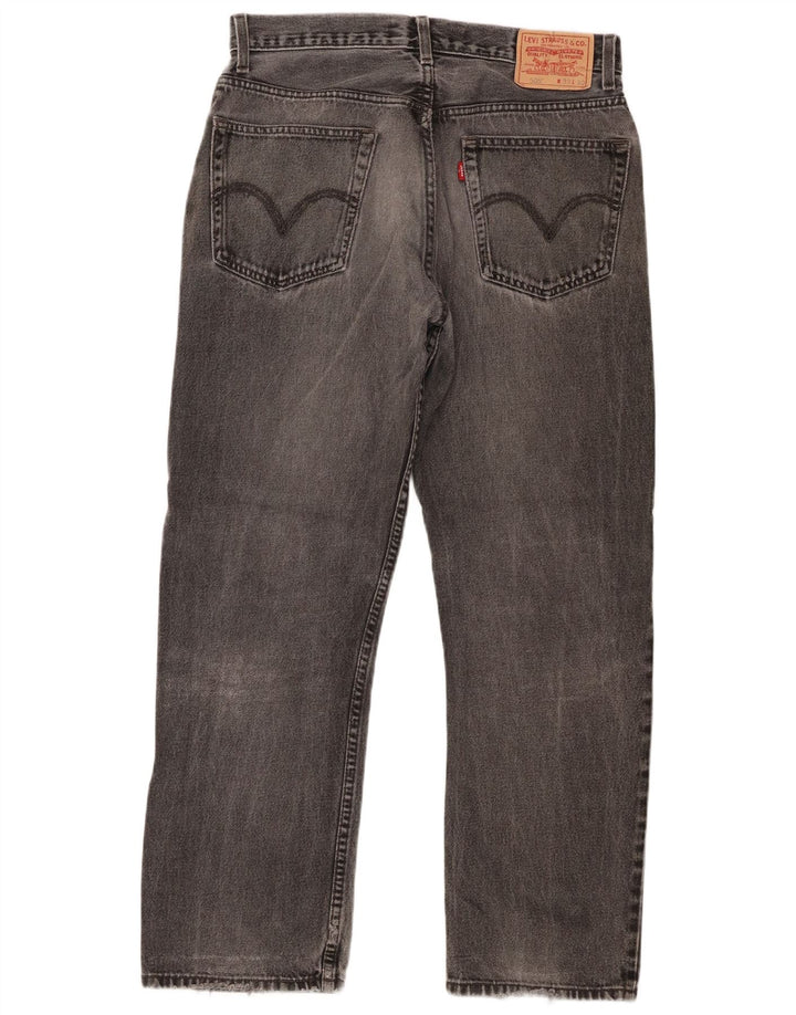 Blugi drepti pentru bărbați Levi's 505, cu ajustare normală, W33 L30, bumbac gri