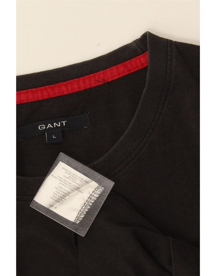 GANT Tricou pentru bărbați Top mare din bumbac negru