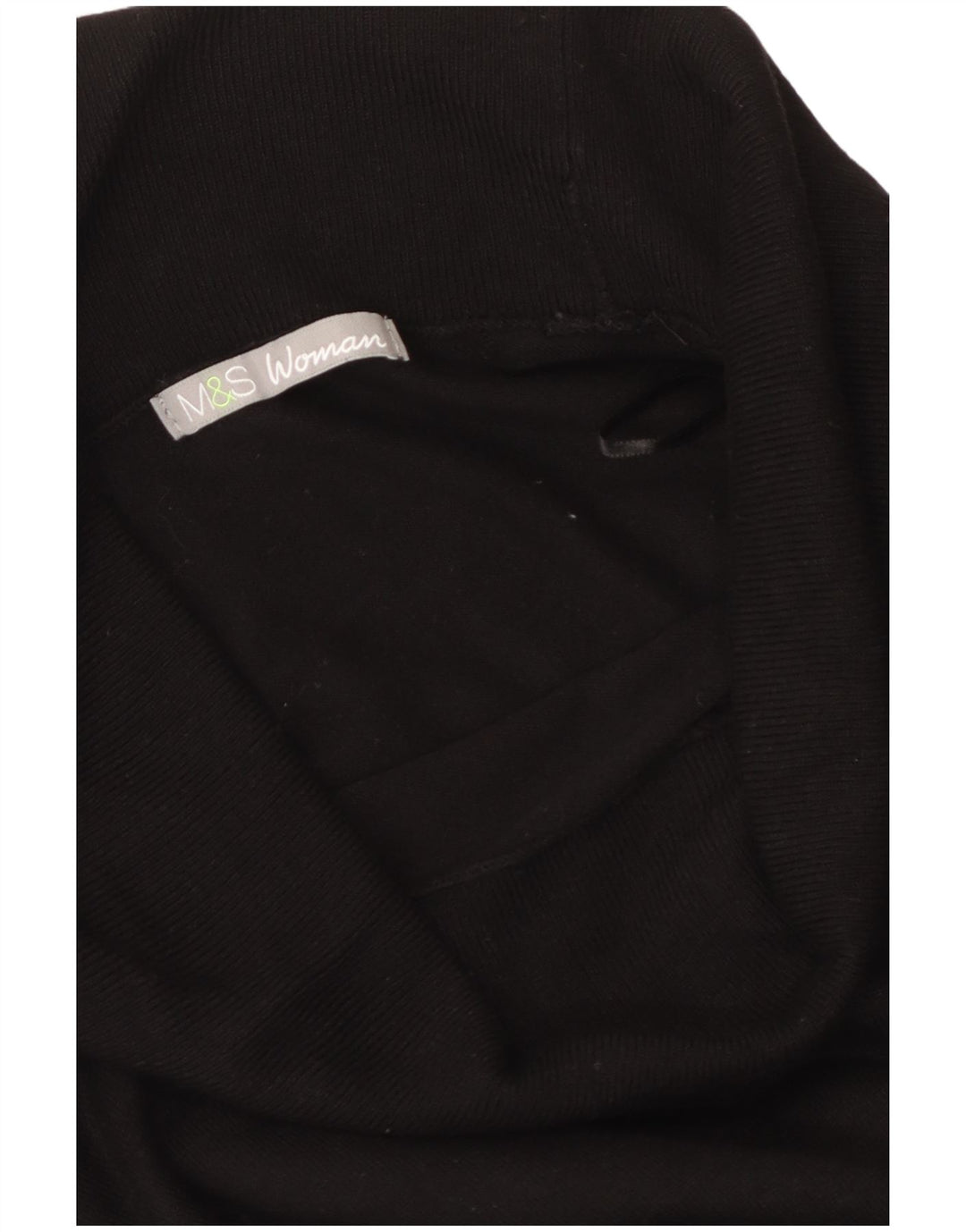MARKS & SPENCER Pulover cu gât rulat pentru femei UK 12 Medium Black