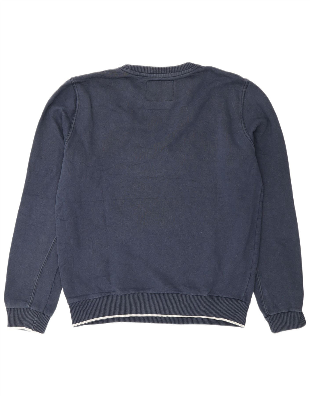 Hanorac grafic pentru bărbați Woolrich Pulover mare din bumbac bleumarin