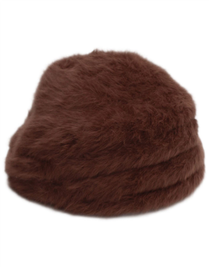 Căciulă Kangol pentru femei din blană artificială, maro mediu
