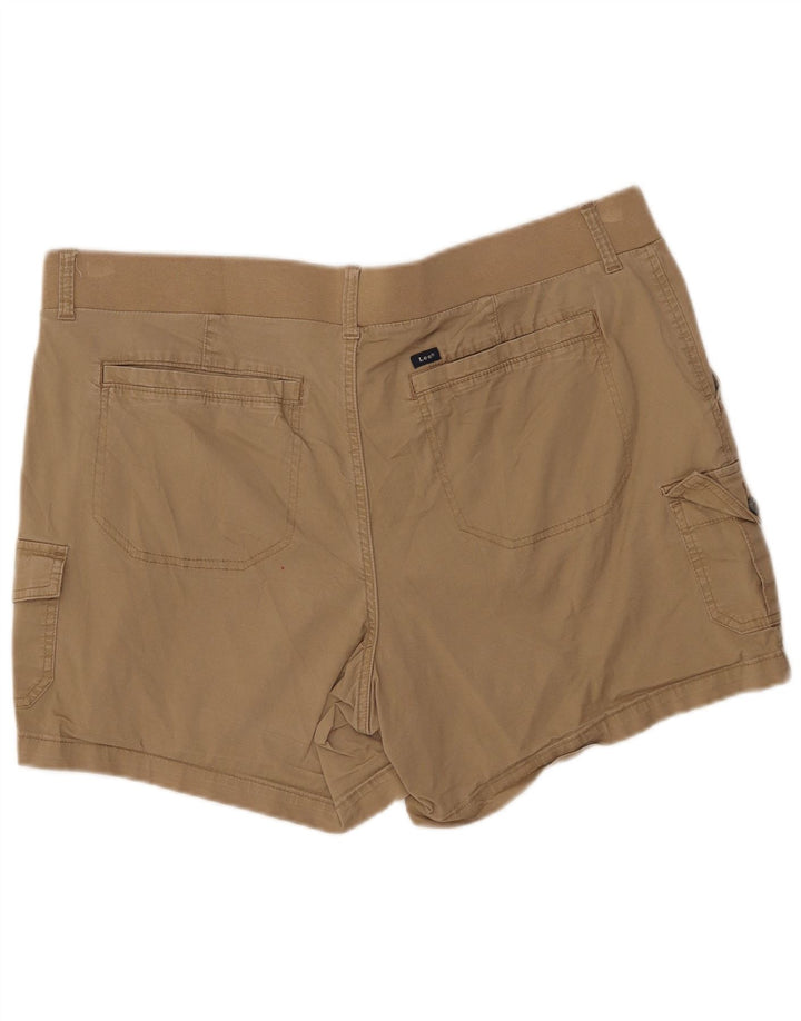 Pantaloni scurti cargo pentru femei LEE US 20 3XL W40 bumbac bej