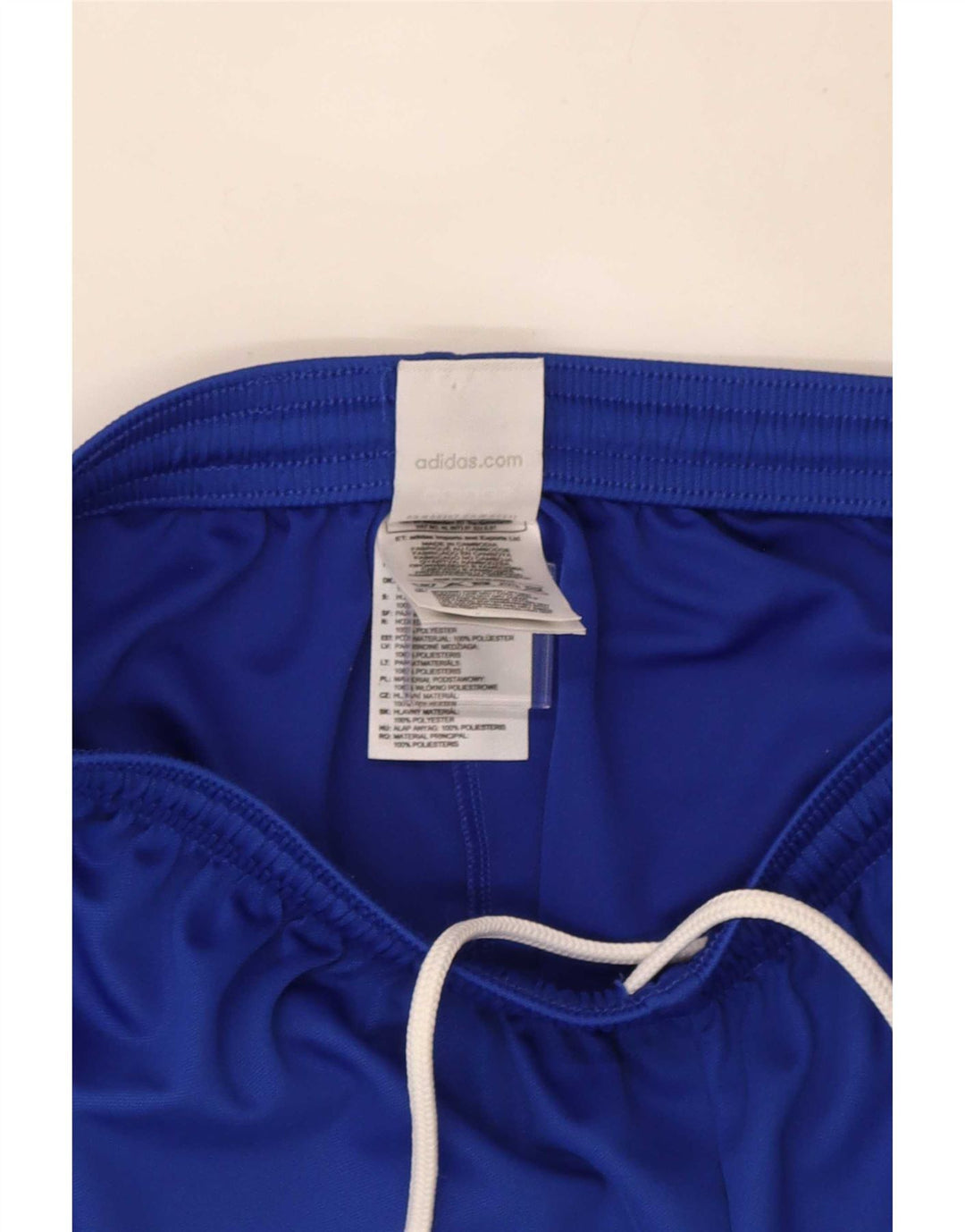 Pantaloni scurți sport pentru bărbați Adidas Climalite, poliester albastru mediu