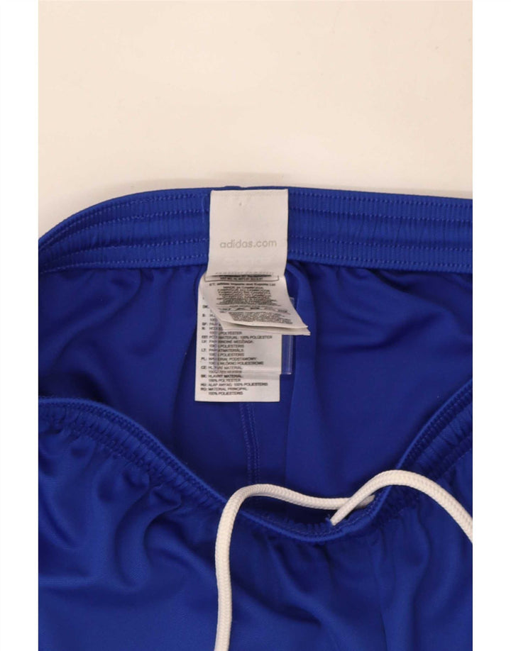 Pantaloni scurți sport pentru bărbați Adidas Climalite, poliester albastru mediu