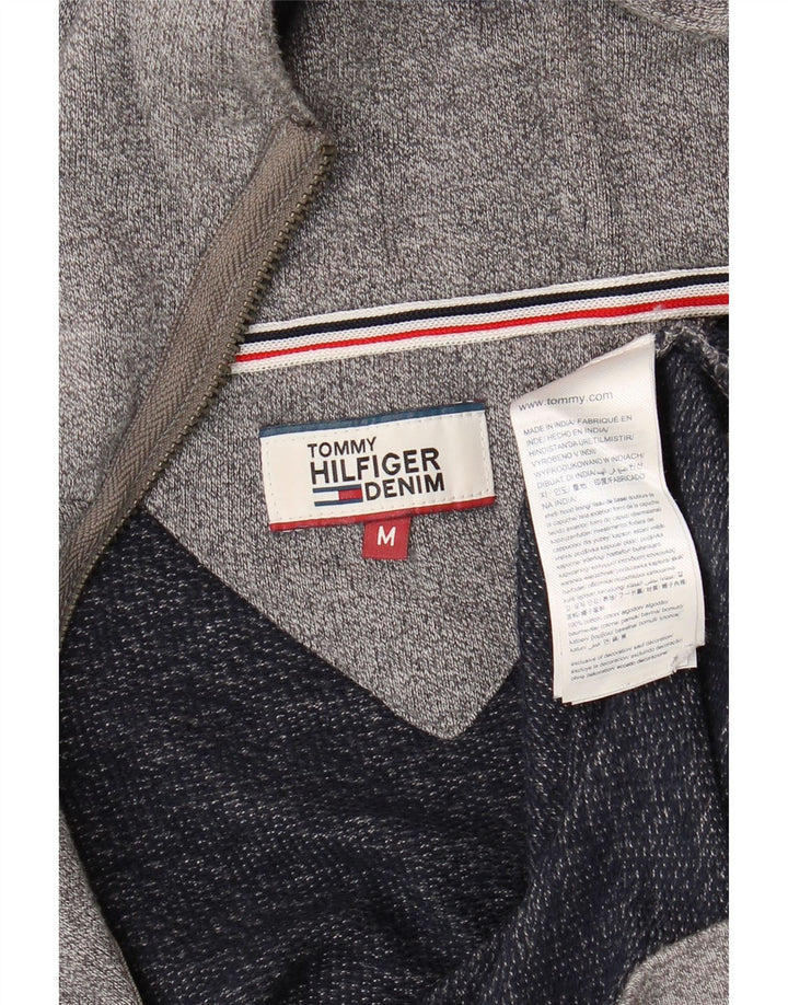 Pulover pentru bărbați Tommy Hilfiger, bumbac cu pete, gri mediu