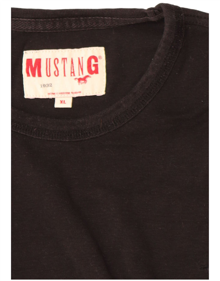Tricou pentru bărbați Mustang Top XL Bumbac negru