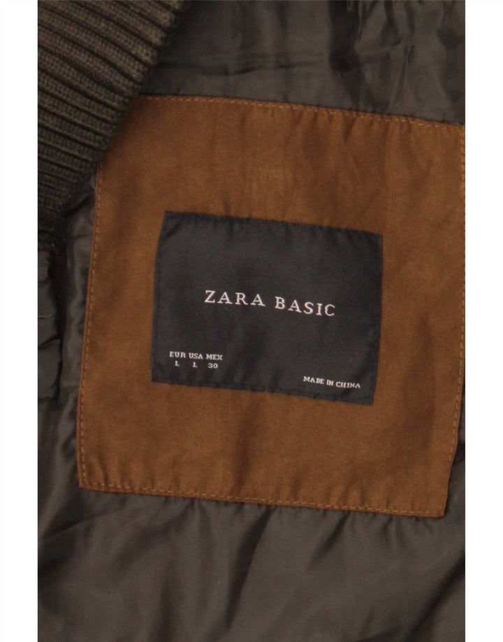 Gilet matlasat pentru femei Zara UK 14, mare, gri, poliester