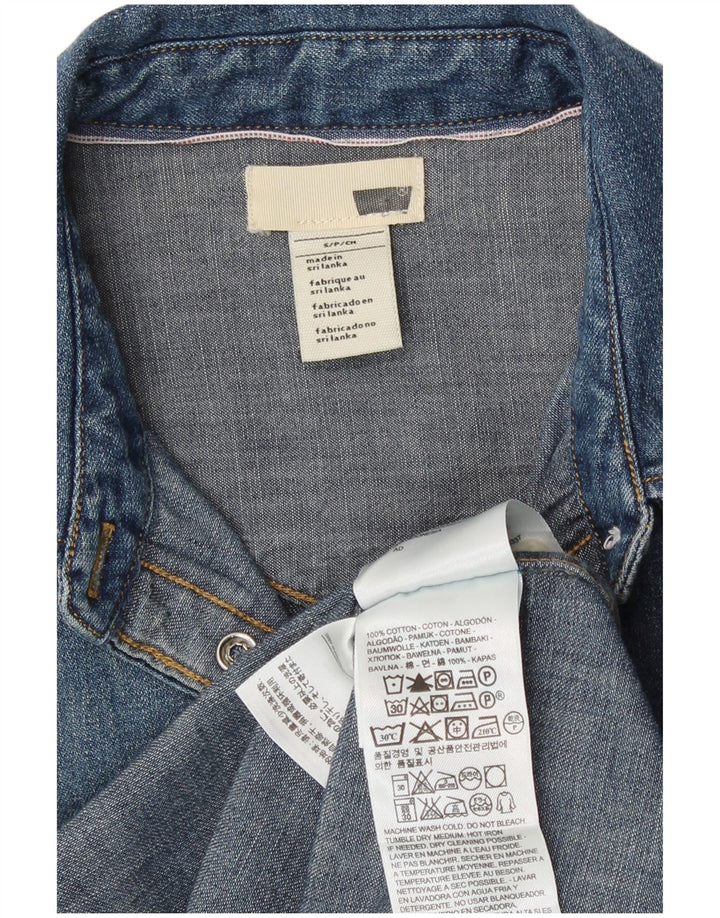 Cămașă de blugi Levi's pentru femei UK 10 Small Blue Bumbac