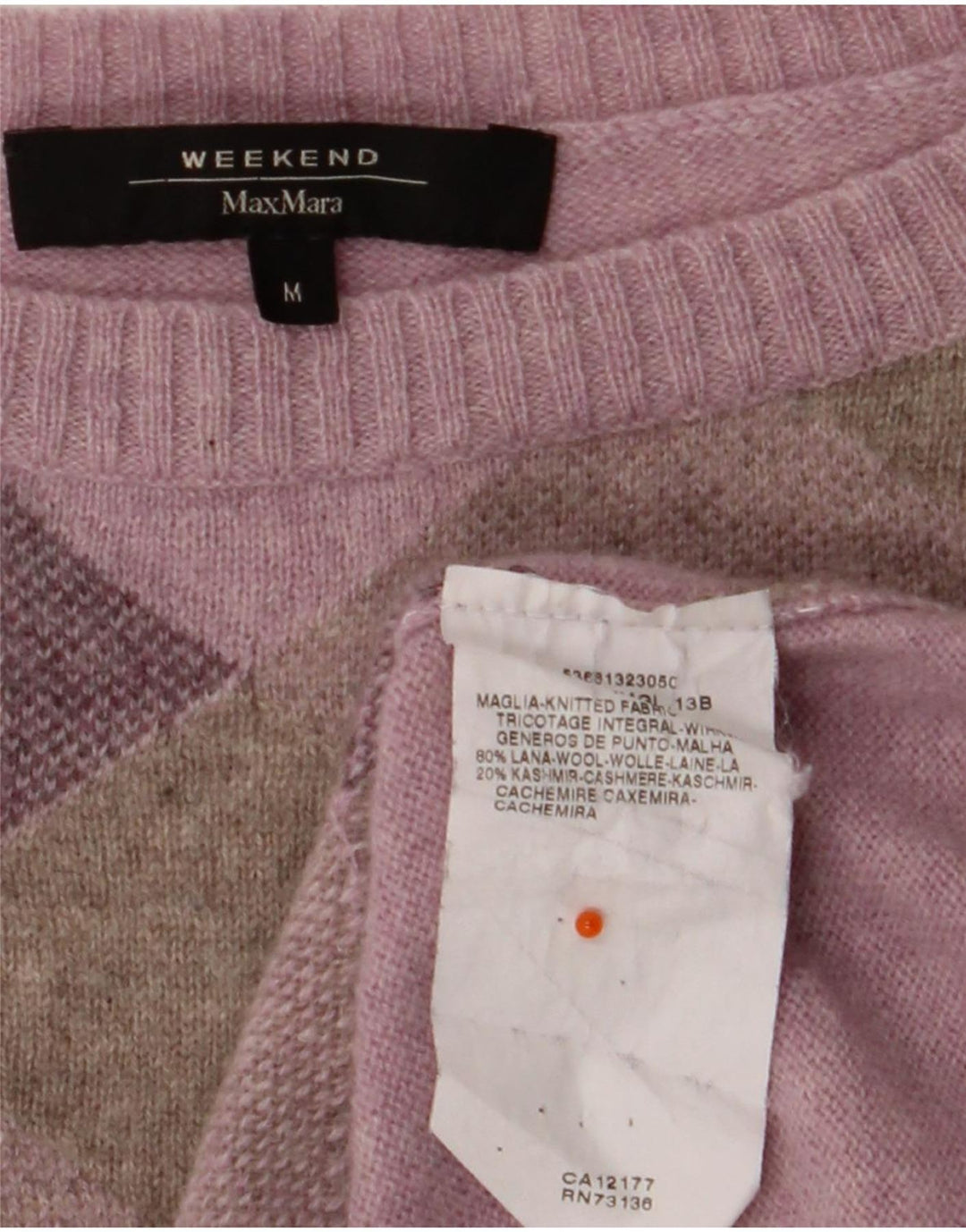Max Mara Pulover pentru femei de weekend cu gât barcă UK 12 Medium Purple Check