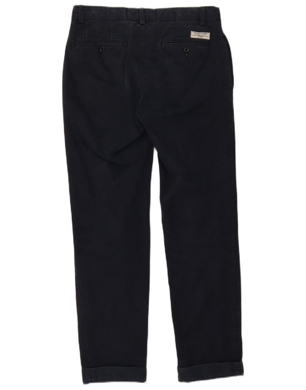 POLO RALPH LAUREN Pantaloni chino drepți pentru bărbați L30 L32 bumbac bleumarin
