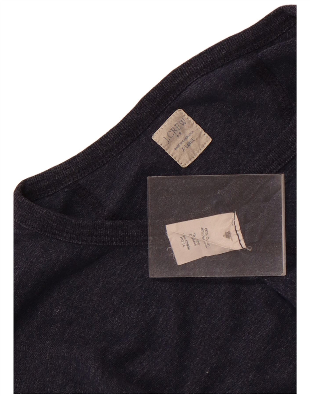 Top pentru bărbați J. Crew cu mânecă lungă, XL, bleumarin, bumbac