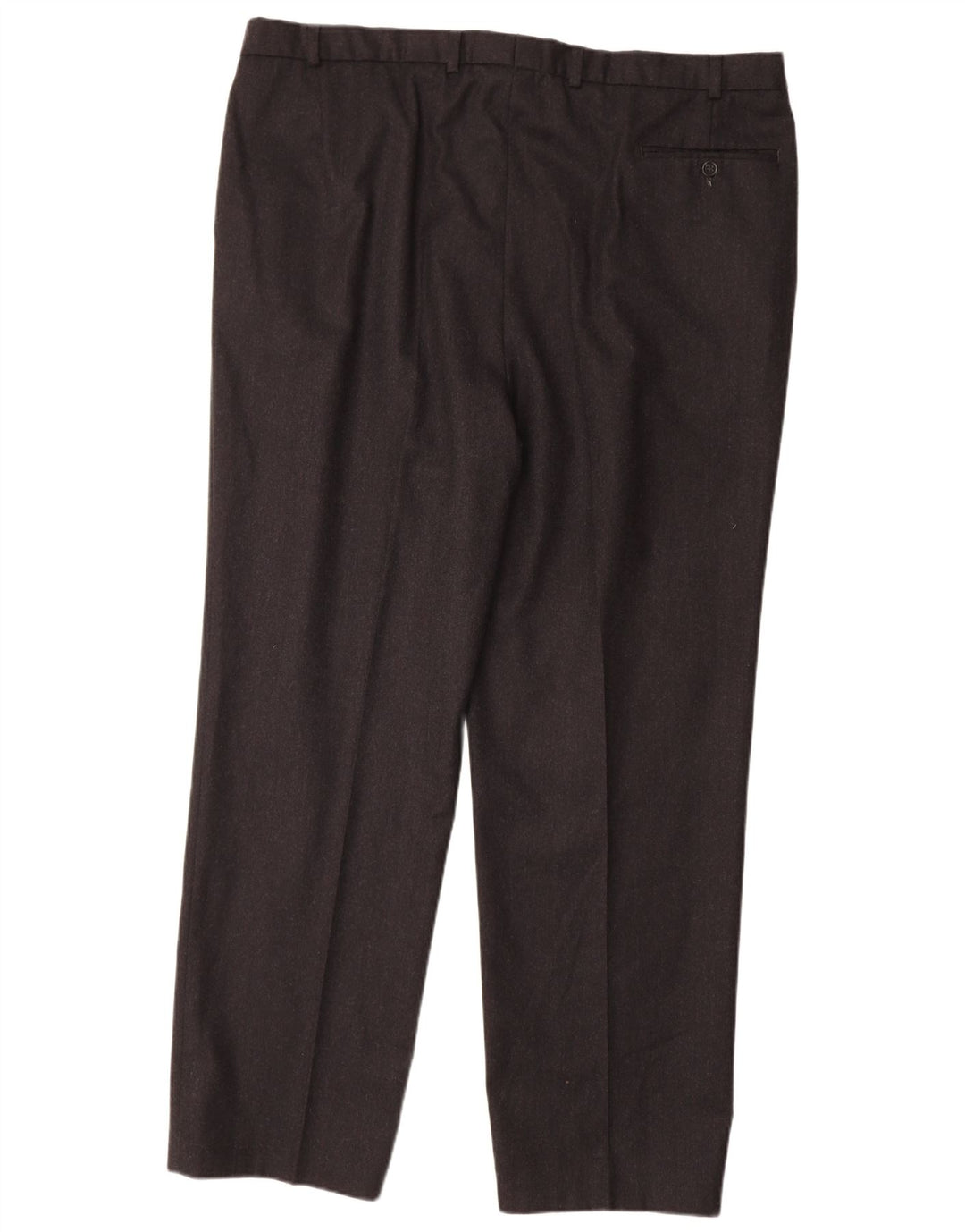 MARKS & SPENCER Pantaloni de costum pentru bărbați L44 L33 Lână neagră