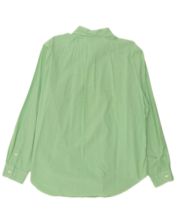Cămașă pentru bărbați Ralph Lauren Classic Fit XL, verde, bumbac vichy