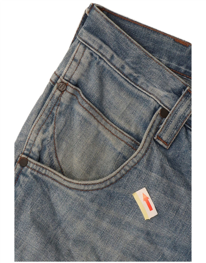 Pantaloni scurți Wrangler Floyd Denim W29, bumbac albastru mediu