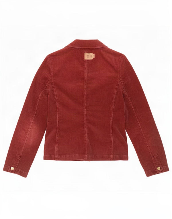 Jachetă blazer din velur cu 3 nasturi Phase Eight pentru femei UK 12 Burgundy mediu