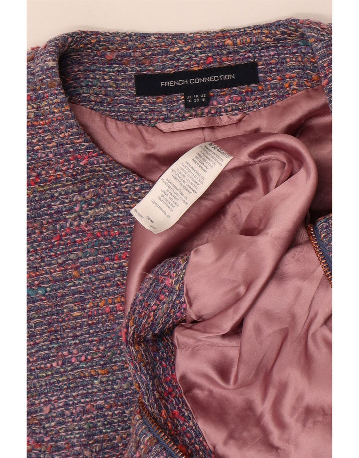 Jachetă Blazer Crop pentru Femei French Connection UK 10 Small Blue Flecked