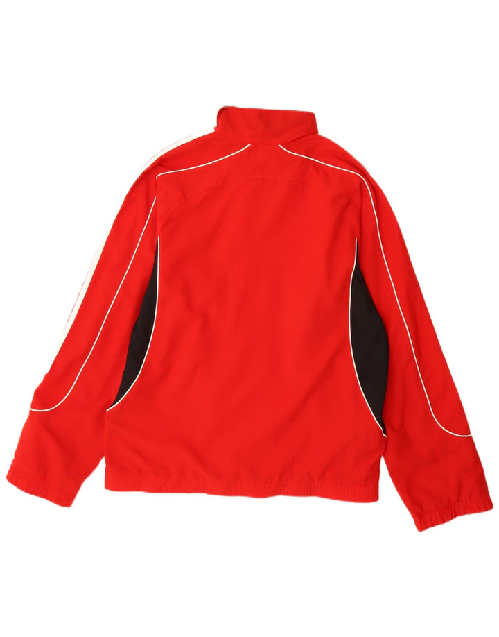 Jachetă de trening Adidas pentru bărbați Marea Britanie 36/38 Poliester Colorblock Roșu Mic