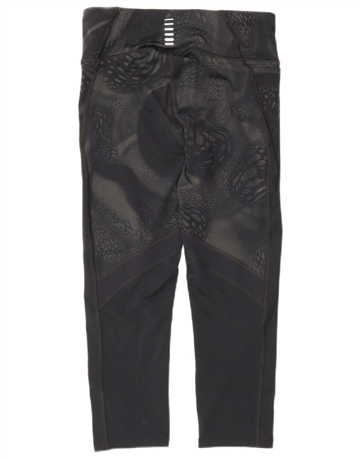Leggings Capri de compresie Under Armour pentru femei UK 10 Small Black Geometric