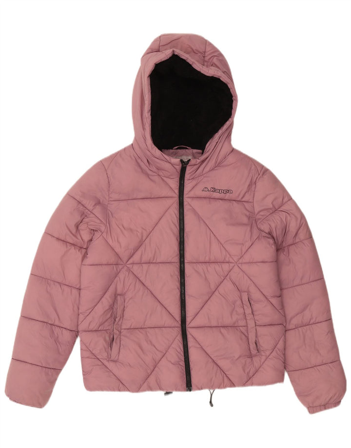 Jachetă căptușită cu glugă pentru femei Kappa UK 16 Large Pink