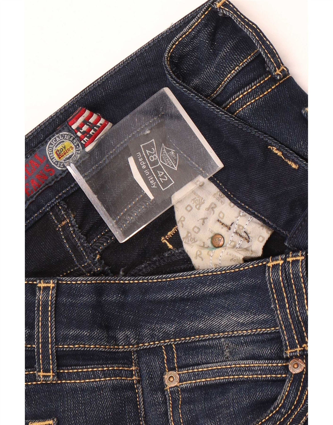 Blugi subțiri Roy Rogers pentru femei IT 42 Medium W28 L28 Albastru